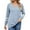 Light Blue, variant on Womens Plus Size Tops Long Sleeve V Neck Patchwork Fall Winter Casual Loose Pullover Work Blouse Tops,Light Blue,2XL
