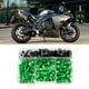 thumbnail image 4 of Kit de tornillos de carenado para motocicleta, 177 Uds., Universal M5 M6, apto para motos deportivas Yamaha, color verde, 4 of 11