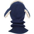 thumbnail image 3 of GRNSHTS Toddler Baby Girls Boys Winter Hat with Scarf Earflap Hood Skull Caps Age for 6 Months to 3 Years Olds (Navy), 3 of 7