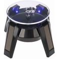 thumbnail image 1 of Jewelry Display Stand, 360 Degrees Solar Rotating Stand Watch Phone Jewelry Display Stand Solar Or Aa Battery(Not Included) Led Light Powered Display For Jewelry Watch Phone (Black), 1 of 8