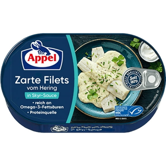 Appel Heringfilets In Sykr-Sauce