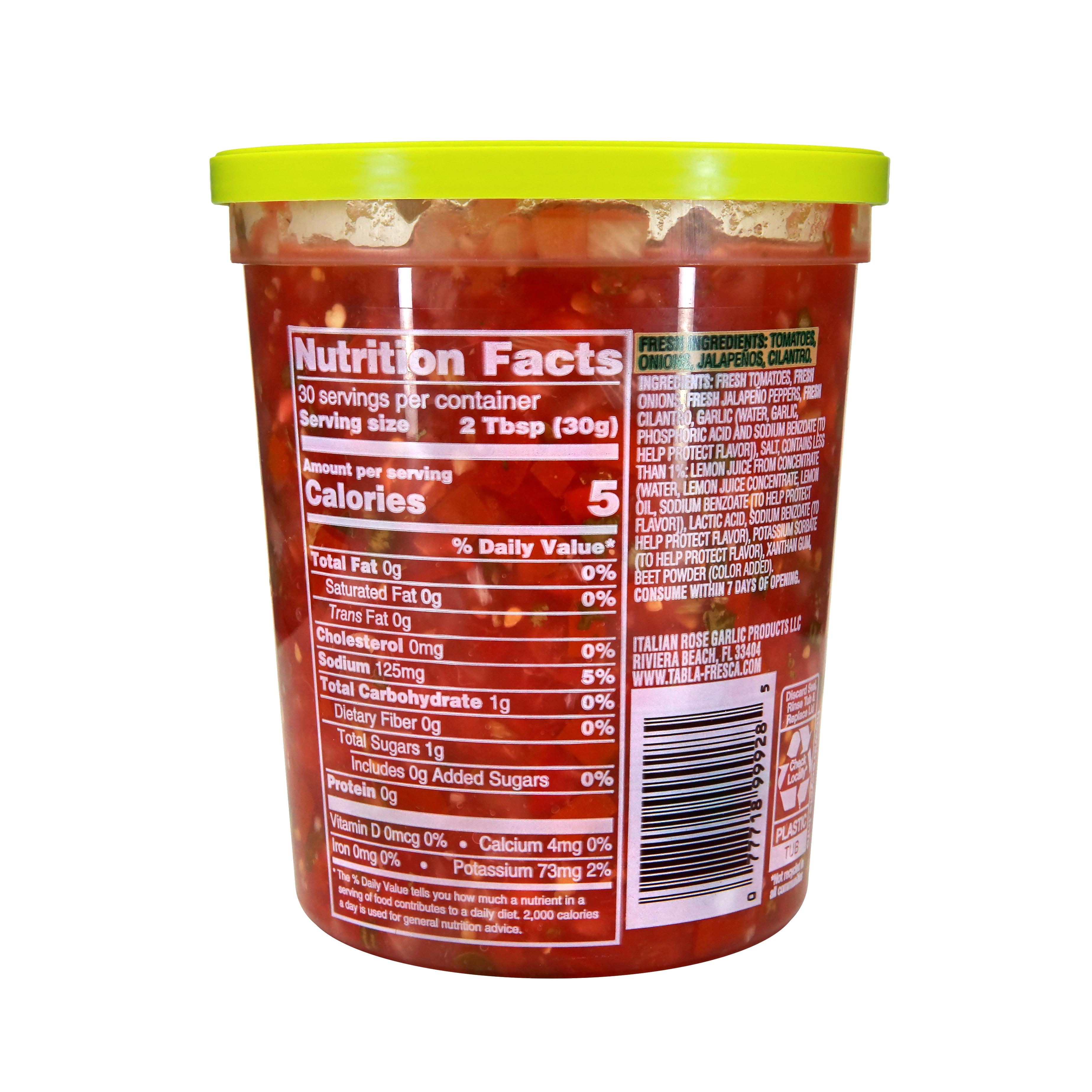 Tabla Fresca Farmstand Original Salsa, Large 32 oz, Gluten-Free, Refrigerated