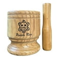 thumbnail image 2 of Wooden Mortar Puerto Rico Sol Taino, 2 of 3
