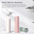 thumbnail image 4 of TFixol Portable Pink USB Rechargeable Mini Fan with Lanyard, 3-Speed Folding Design for Travel, Office, and Outdoor Use, 12-Hour Cooling, Lightweight and Compact., 4 of 6