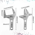 thumbnail image 2 of Aluminum Alloy Adjustable Wrench for Plumbing and DIY Repairs, 6-68mm Bathroom Nut Tool, 2 of 5