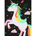 thumbnail image 4 of ATAIKU 3D HD Printed 3-12Y Little Girls Unicorn 2-Piece Pajamas Set Kids Girl Short Sleeve Tee and Shorts Sleepwear Toddler Pjs Jammies, 4 of 9