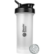 BlenderBottle Classic V2 Shaker Bottle Perfect for Protein Shakes and Pre Workout, 45-Ounce, Clear/Black