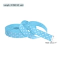 thumbnail image 2 of Cintas Grosgrain Uxcell de 25 yardas de 1" color azul pálido con puntos blancos para moño, 2 of 7