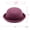 Wine, variant on Achuyrbd Unisex Wool Felt Bowler Hat, Rolled Brim Derby Style Casual Fedora