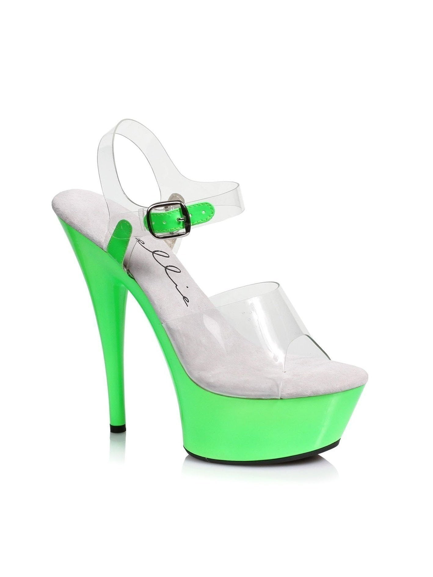 Ellie Shoes E-609-Roxy 6 Neon Stiletto Sandal Blacklight sensitive 11 ...