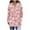 Pink, variant on ZQUUVOU Womens Casual Blazers Open Front Long Sleeve Printed Button Work Office Blazer Jacket Coats with Pocket (Khaki,L)