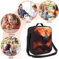 thumbnail image 5 of Naloa Sunset Blossoms Phoenix Perch Lunch box Lunch bag for men women Large capacity Lunchbox Insulated Lunch bag Lunch box cooler, 5 of 7