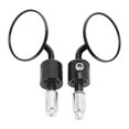 thumbnail image 1 of 1 Pair Motorcycle Handle Bar End Mirrors Round 7/8in Rear View Mirror Replacement for Aprilia Tuono Mana Dorsoduro Shiver, 1 of 5