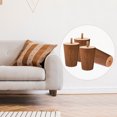 thumbnail image 6 of Uxcell Wood Furniture Legs 4Pcs, Hardwood Replacement Legs for Sofa DIY Walnut Color 3.94 inch, 6 of 7