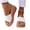 White, variant on Fnooota Women's Wedge Sandals, Non-slip Open Toe Slip On Casual Summer Shoes Beige Size 6