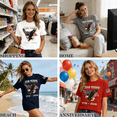 thumbnail image 2 of 250 Years 1776-2026 250th Birthday Eagle T-Shirt for Celebrate 250th Anniversary of America Patriotic Veteran Tee 250 Merchandise Short-Sleeved Top for Woman 3XL, 2 of 8