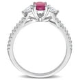 thumbnail image 4 of Everly Women's Ruby 14K White Gold Engagement Ring, 4 of 8
