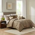 thumbnail image 2 of Gracie Mills Claire 6 Piece Jacquard Comforter Set Full/Queen Brown Gold GRACE-15872, 2 of 5