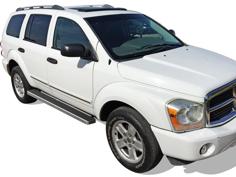 APS Running Boards 5 inches Compatible with Dodge Durango 2004-2010 & Chrysler Aspen 06-10 304 Stainless Steel (Nerf Bars Side Steps Side Bars)