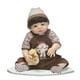 thumbnail image 3 of Muñeca de bebé Reborn de 22 pulgadas de , muñeco de Mohair con raíces, muñeco de bebé recién nacido falso de silicona, de Navidad p, 3 of 6