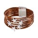 thumbnail image 1 of Pulsera tipo brazalete para niña, pulsera apilable, artículos para fiestas, multifuncional . Café, 1 of 8