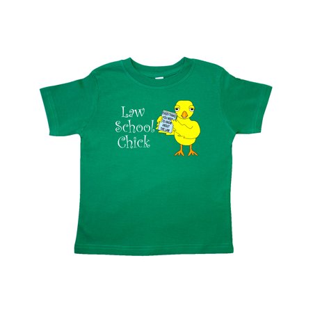 

Inktastic Law School Chick White Text Gift Toddler Toddler Girl T-Shirt