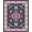 Pink, variant on ODIKA Medallion Oriental Vintage Floral With Maximalist Vine Border Stain Resistant Low Profile for Dorm Room, Small Living Apartment