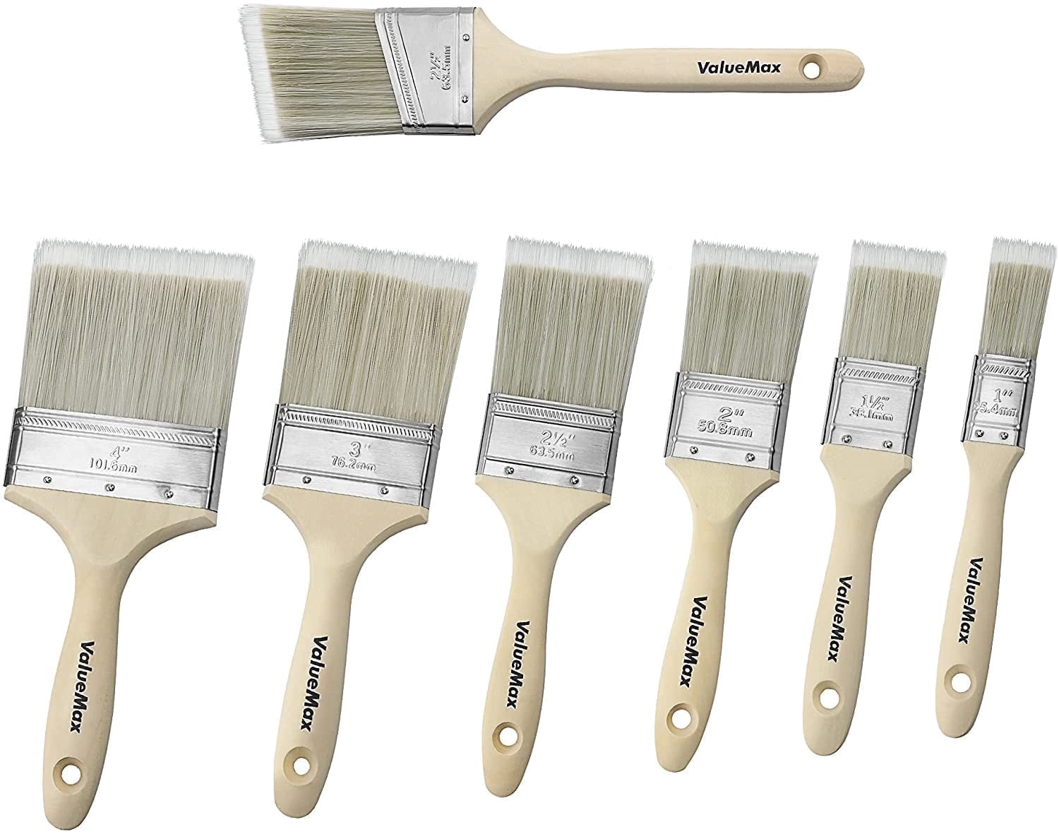 ValueMax 7-Piece Paint Brush Set with Birch Handles photo 1