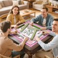 thumbnail image 7 of Pink Mahjong Mat with Rules, 31.5*31.5in Anti Slip American Mahjong Mat for Table, Noise Reduction, Neoprene Mah jongg Mats with Carrying Bag & 3 Dices, Mahjong Supplies Gift, Board Tile Games Mats, 7 of 7