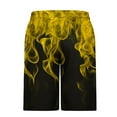 thumbnail image 3 of VBTAPA Mens Novelty Swim Trunks 3D Flame Printed Beach Board Shorts Drawstring Elastic Waist Surf Swimming Shorts with Pockets Prime Sales Today Orange XXL, 3 of 5