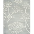 thumbnail image 2 of SAFAVIEH Bella Kiro Floral Flowers Wool Area Rug, Light Blue/Ivory, 8' x 10', 2 of 11