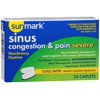 Sunmark Severe Sinus Congestion & Pain Caplets, 24 Count