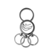 thumbnail image 1 of Platano fruta dibujo ilustracion Llavero de metal de acero inoxidable Llavero Anillo de cadena Llavero, 1 of 3