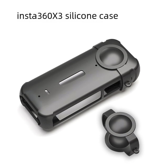 Funda de silicona Pomoko para cámara deportiva panorámica Insta 360 One X3 Shadow Stone