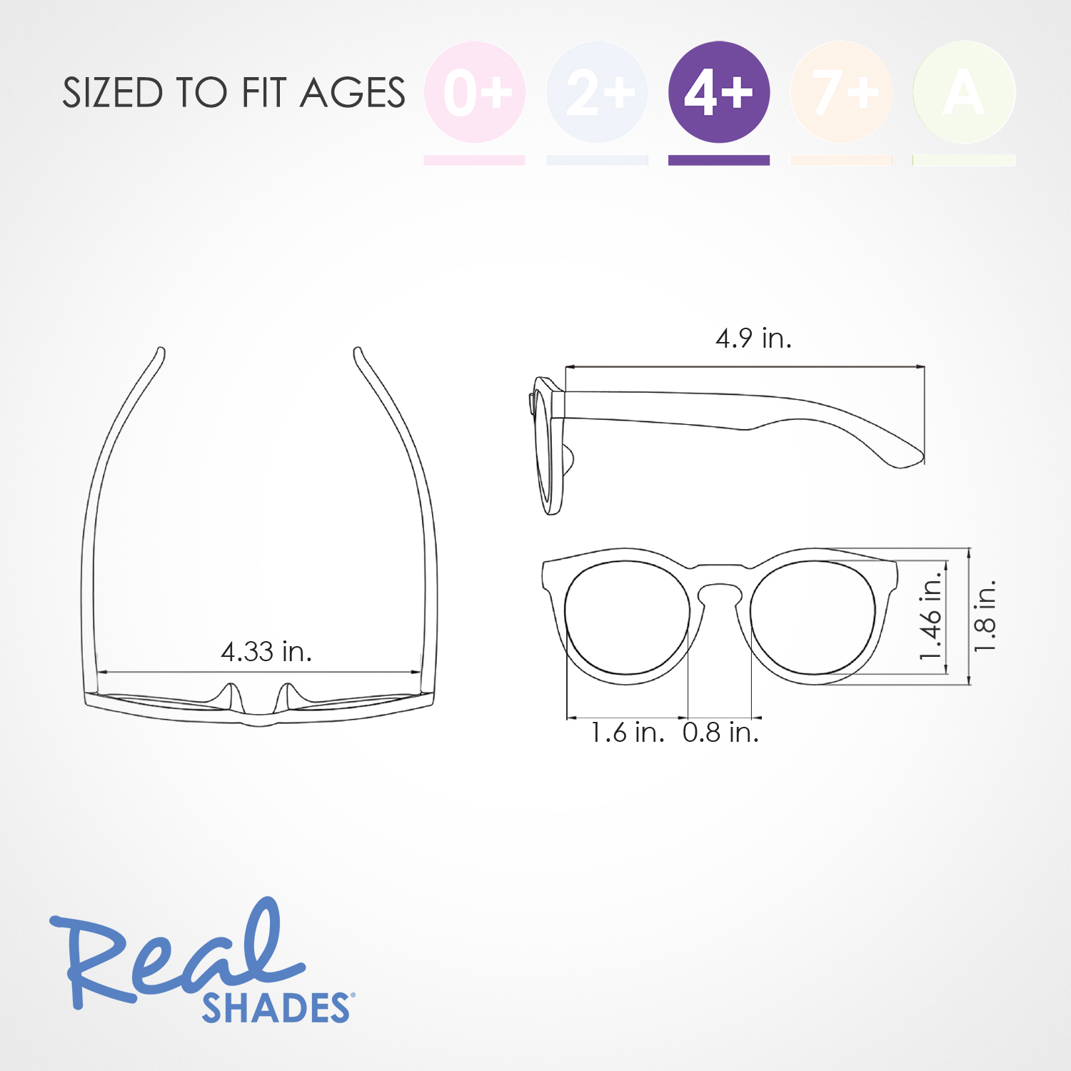 Real Shades Kids Chill Unbreakable UV Protection Fashion Sunglasses, Cheetah, Little Girl or Boy Age 4+