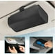 thumbnail image 1 of Soporte para gafas de visera de coche JAMW estuche de almacenamiento de gafas de sol de cuero negro, 1 of 5