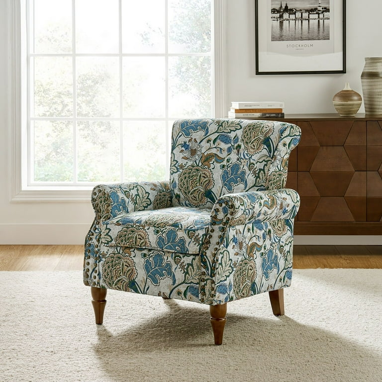 HULALA HOME Avelina Nailhead Trim Comfy Accent Armchair with