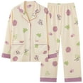 thumbnail image 5 of Pyjamas Printemps et Automne Cardigan en Coton à Manches Longues Décontracté Ample Vêtements d'Extérieur Automne et Hiver Ensemble de Vêtements de Maison, 5 of 5