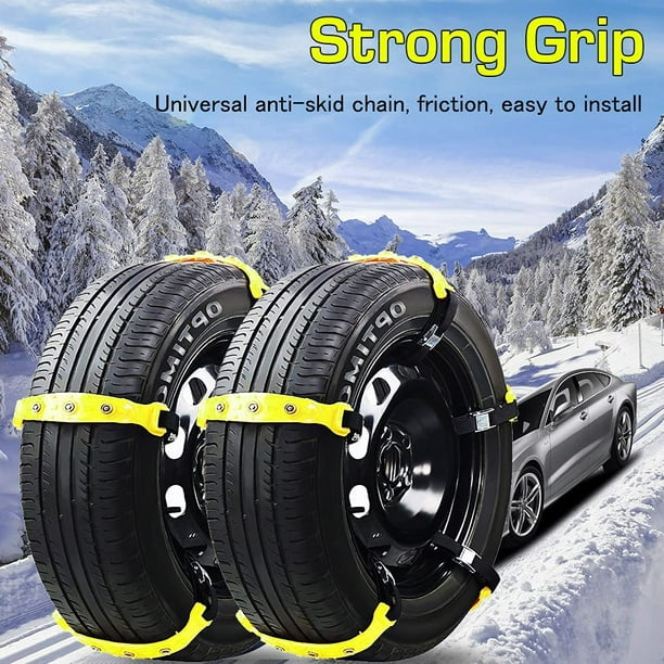 Chaînes à neige universelles pour voiture, pneus de voiture