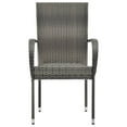thumbnail image 3 of vidaXL 5 Piece Garden Dining Set Grey, 3 of 5