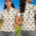 thumbnail image 4 of Binienty Horse Racing His and Hers Matching Outfits with 1/4 Zipper Fashion Casual Golf Shirts for Women and Men Workout Sports Daily Wear ,Athletic Tops for Couples, 4 of 7
