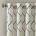 thumbnail image 6 of Madison Park Home Decor Geo Embroidered Window Curtain, 1 Piece 50x84", Gray, 6 of 8