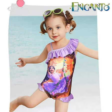 

Encanto Girls Mirabel Isabella Swimsuit Swimwear Adjustable Strap Birthday Gifts for Girls and Babies/150