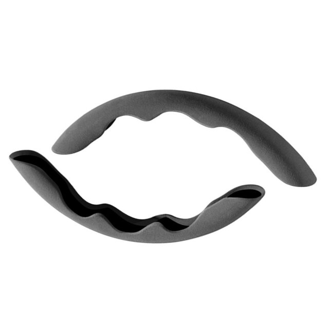 Riwesomey Embellecedor de marco para volante de coche, pegatina de decoración para camión y automóvil, Kit Interior antideslizante Universal, rojo de Automoción decorativa y accesorios Gris