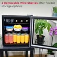 thumbnail image 4 of Frigidaire 70 Can Beverage Refrigerator, 1.6 Cu. ft. Glass Door Mini Fridge, Black EFMIS164, 4 of 9