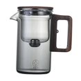 thumbnail image 2 of veasfak Glass Tea Pot Tea Infuser Tea and Water Separation Cup Outdoor Wooden Handle 730ml Grey, 2 of 9