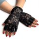 thumbnail image 3 of Black Lace Gloves Ladies Half Finger Lace Gloves Uv Protection For Fancy Dress(2 pairs), 3 of 4