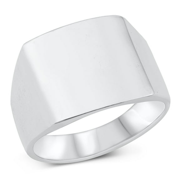 Wide Chunky Ring .925 Sterling Silver Band Jewelry Female Male Unisex Size 9