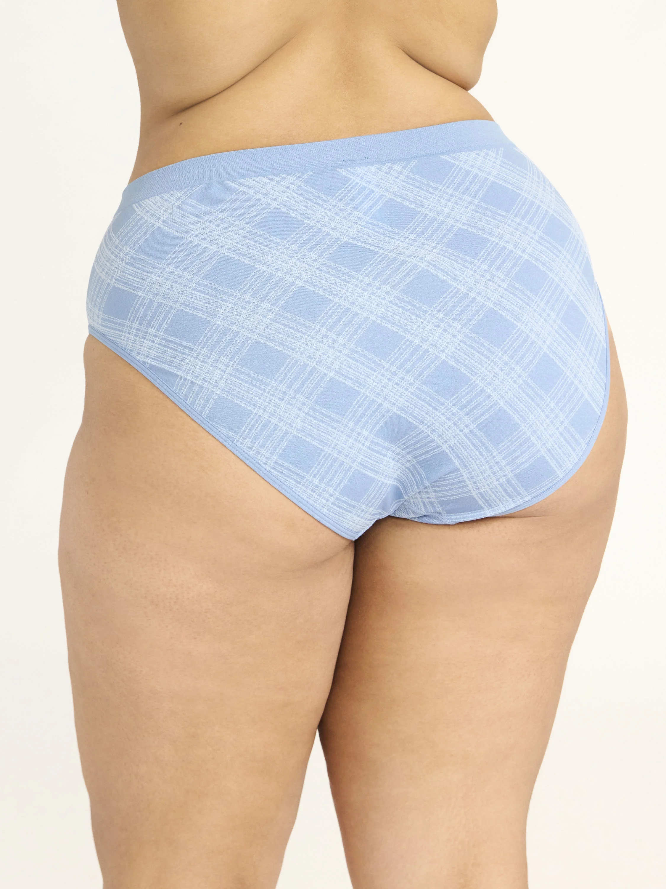 Joyspun Women's Seamless High Cut Panties, 6-Pack, Sizes XS-XXXL