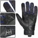 thumbnail image 4 of Guantes ILM, aleación de acero, piel, nudillos duros, pantalla táctil, color azul L, 4 of 5